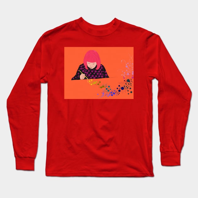 Drawing Long Sleeve T-Shirt by DemoNero